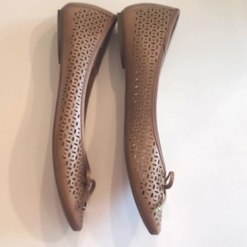 Kelly & Katie Ballet Jelly Flat Perforated Slip Resistant Flexible Slide On Flex